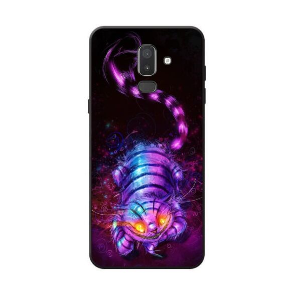 

Бампер силиконовый Candy для Samsung J8 Galaxy J810 с рисунком Чеширский кот