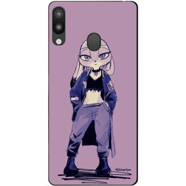 

Силиконовый бампер чехол Candy для Samsung M20 2019 Galaxy M205f с рисунком Джуди