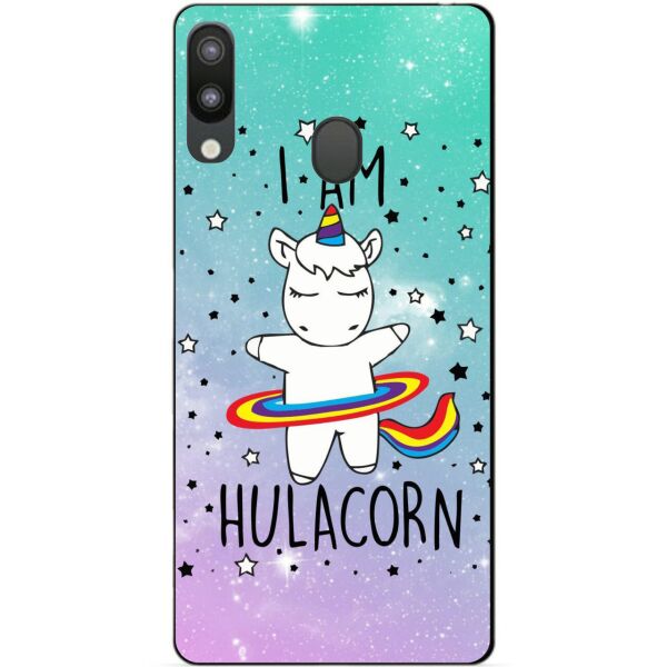 

Силиконовый бампер чехол Candy для Samsung M20 2019 Galaxy M205f с рисунком Единорог