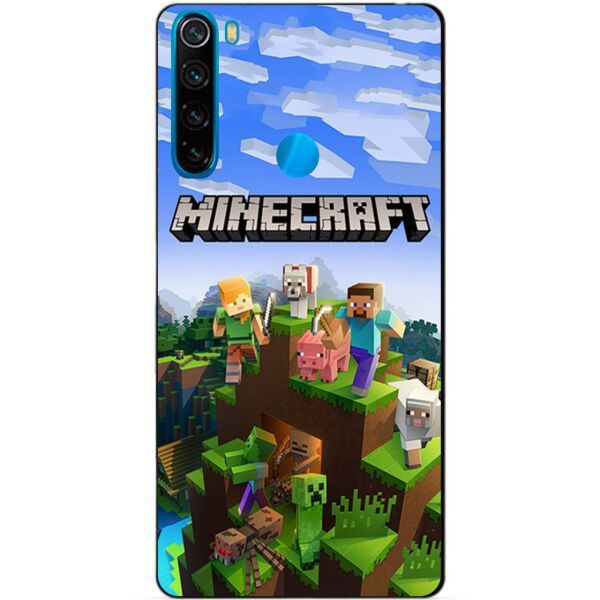 

Силиконовый чехол бампер Candy для Xiaomi Redmi Note 8 с рисунком Minecraft