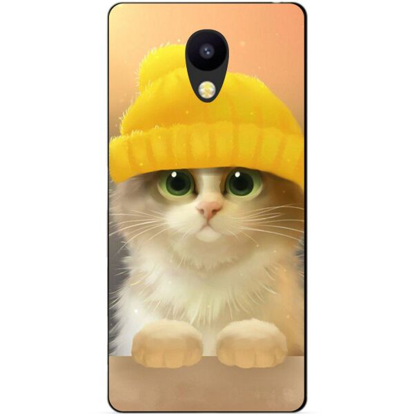 

Силиконовый бампер чехол Candy для Meizu M5c с рисунком Котик в шапке