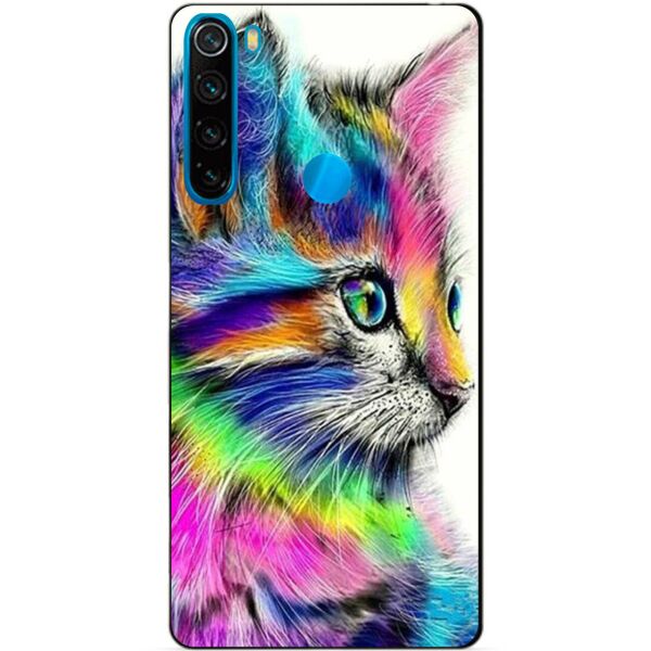 

Силиконовый чехол бампер Candy для Xiaomi Redmi Note 8 с рисунком Акварельный котик