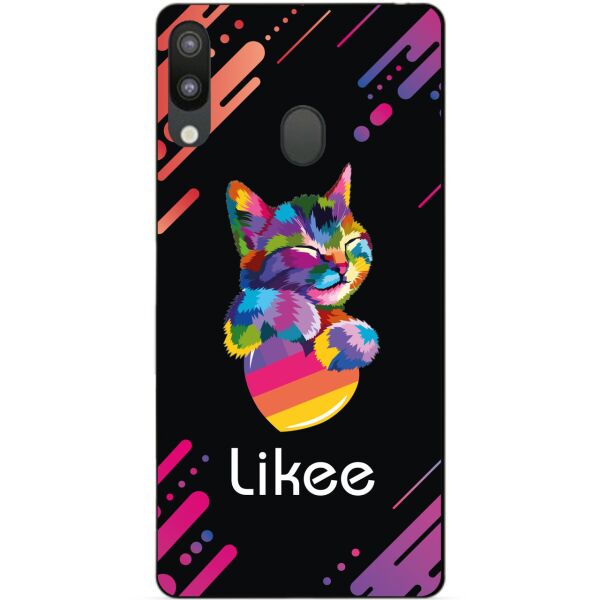 

Силиконовый бампер чехол Candy для Samsung M20 2019 с рисунком Likee
