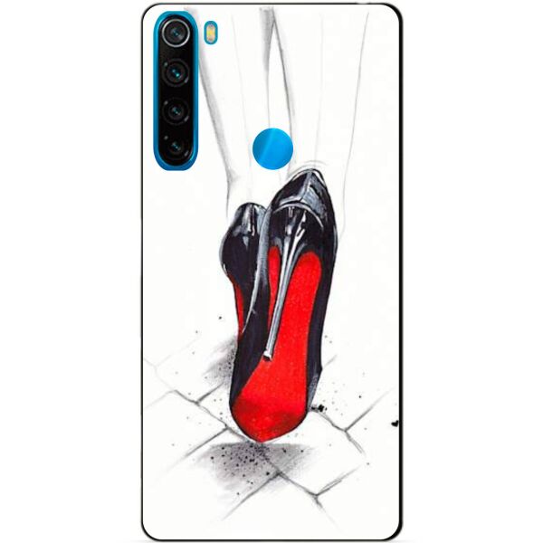 

Силиконовый чехол бампер Candy для Xiaomi Redmi Note 8 с рисунком Лабутены