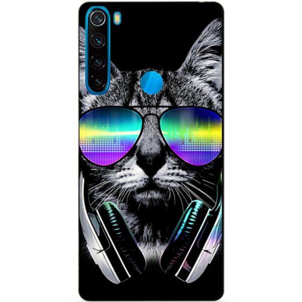 

Силиконовый чехол бампер Candy для Xiaomi Redmi Note 8 с рисунком Музыкальный кот