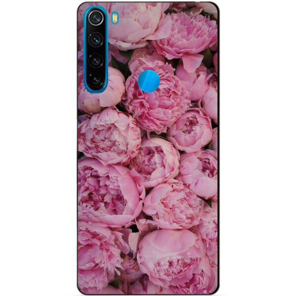 

Силиконовый чехол бампер Candy для Xiaomi Redmi Note 8 с рисунком Розовые пионы