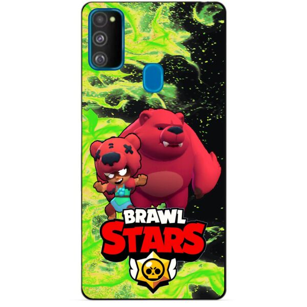 

Силиконовый бампер чехол Candy для Samsung M21 Galaxy M215f с Героем Brawl Stars Нита Мишка