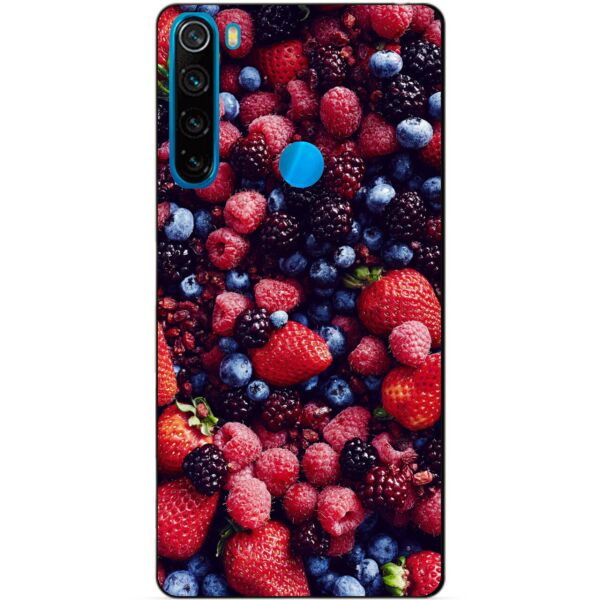 

Силиконовый чехол бампер Candy для Xiaomi Redmi Note 8 с рисунком Ягоды
