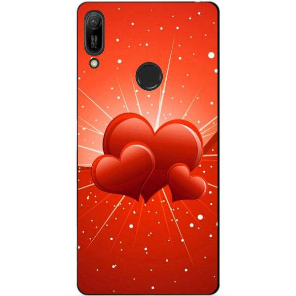 

Бампер силиконовый чехол Candy для Huawei Y6 Pro 2019 Сердечки