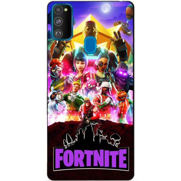 

Силиконовый бампер чехол Candy для Samsung M21 Galaxy M215f с рисунком Fortnite