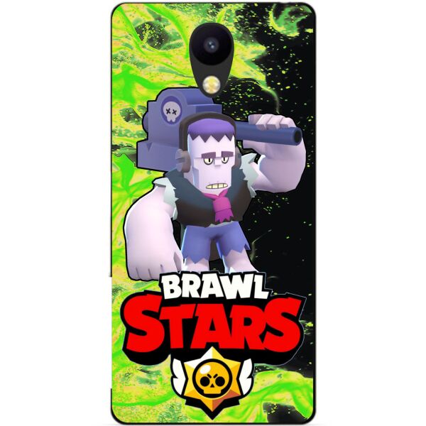 

Силиконовый бампер чехол Candy для Meizu M5s с Героем Brawl Stars Фрэнк