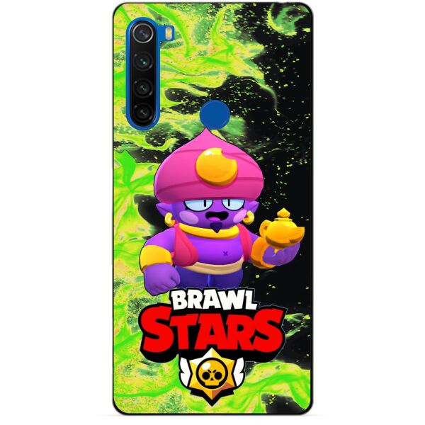 

Силиконовый чехол бампер Candy для Xiaomi Redmi Note 8t с Героем Brawl Stars Джин