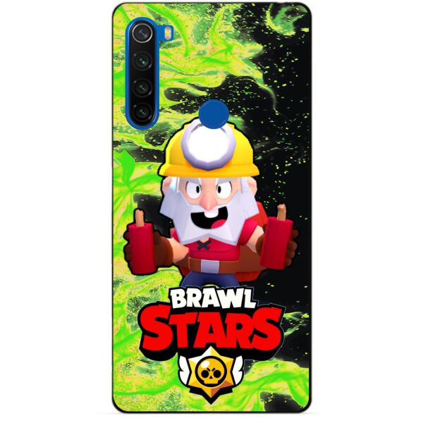 

Силиконовый чехол бампер Candy для Xiaomi Redmi Note 8t с Героем Brawl Stars Динамайк