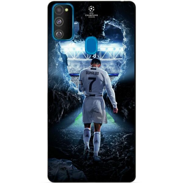 

Силиконовый бампер чехол Candy для Samsung M21 Galaxy M215f с рисунком Ronaldo
