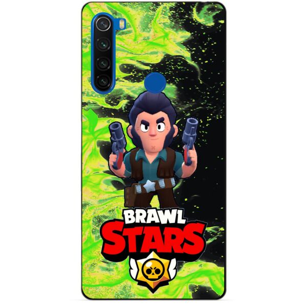 

Силиконовый чехол бампер Candy для Xiaomi Redmi Note 8t с Героем Brawl Stars Кольт