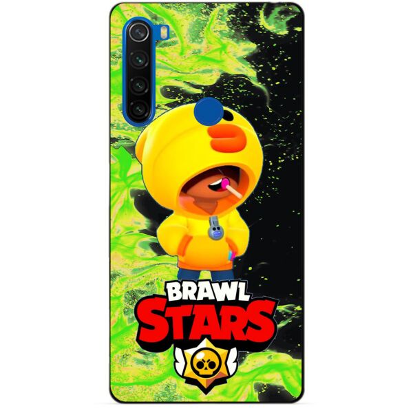 

Силиконовый чехол бампер Candy для Xiaomi Redmi Note 8t с Героем Brawl Stars Леон утка