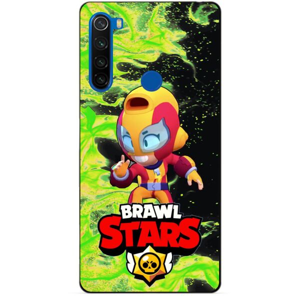 

Силиконовый чехол бампер Candy для Xiaomi Redmi Note 8t с Героем Brawl Stars Макс