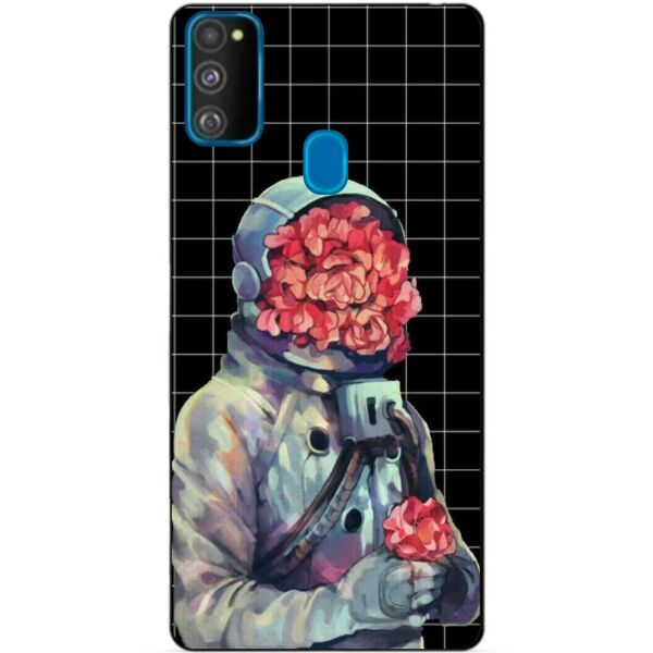 

Силиконовый бампер чехол Candy для Samsung M21 Galaxy M215f с рисунком Букет цветов