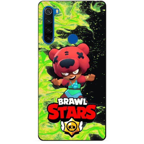

Силиконовый чехол бампер Candy для Xiaomi Redmi Note 8t с Героем Brawl Stars Нита
