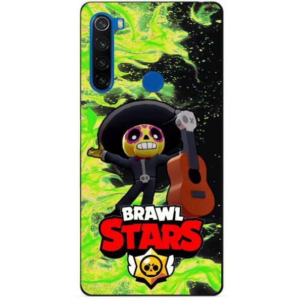 

Силиконовый чехол бампер Candy для Xiaomi Redmi Note 8t с Героем Brawl Stars Поко