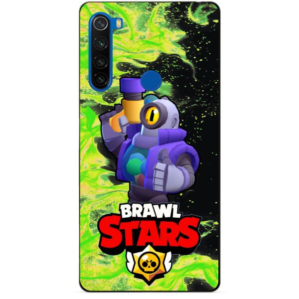 

Силиконовый чехол бампер Candy для Xiaomi Redmi Note 8t с Героем Brawl Stars Рико