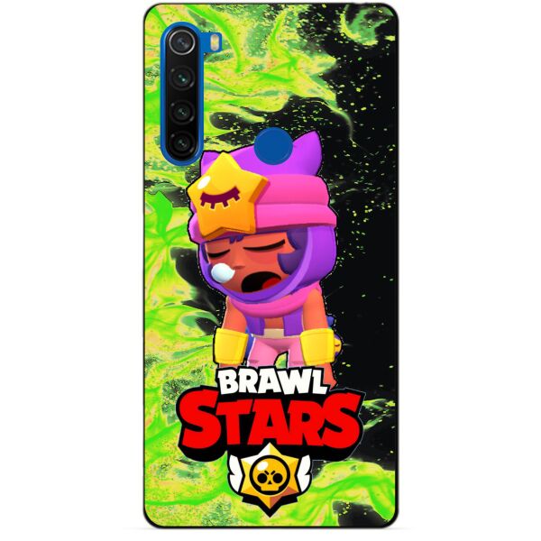 

Силиконовый чехол бампер Candy для Xiaomi Redmi Note 8t с Героем Brawl Stars Сэнди