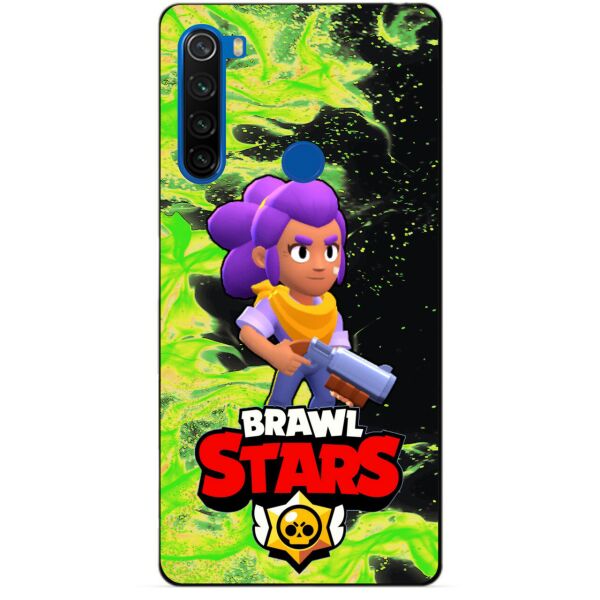 

Силиконовый чехол бампер Candy для Xiaomi Redmi Note 8t с Героем Brawl Stars Шелли
