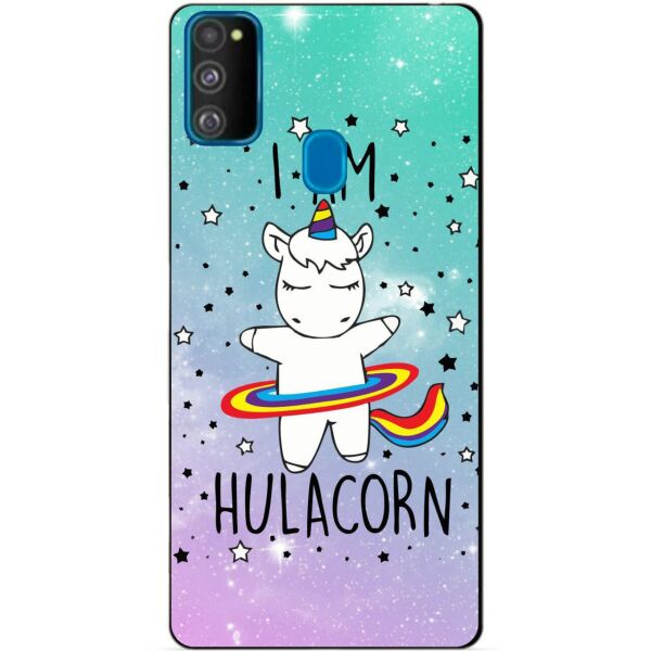 

Силиконовый бампер чехол Candy для Samsung M21 Galaxy M215f с рисунком Единорог