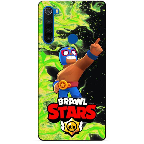 

Силиконовый чехол бампер Candy для Xiaomi Redmi Note 8t с Героем Brawl Stars Эль Примо