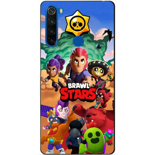

Силиконовый чехол бампер Candy для Xiaomi Redmi Note 8t с рисунком Brawl Stars