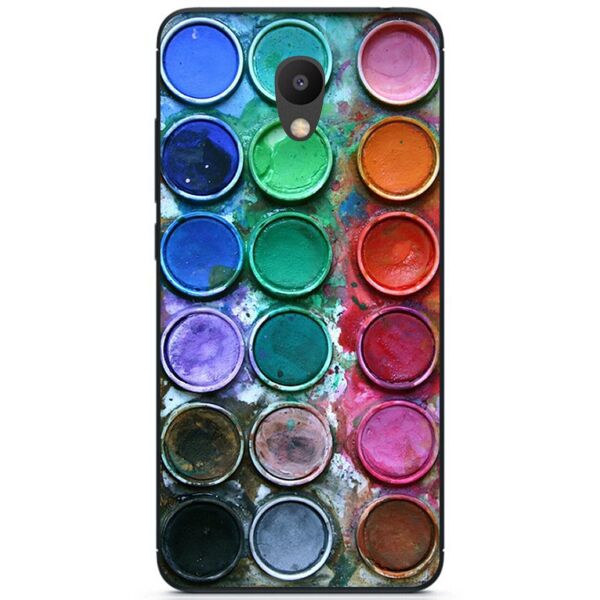 

Силиконовый бампер чехол Candy для Meizu M5s с рисунком Краски