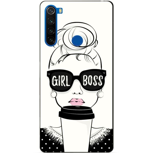

Силиконовый чехол бампер Candy для Xiaomi Redmi Note 8t с рисунком Girl Boss