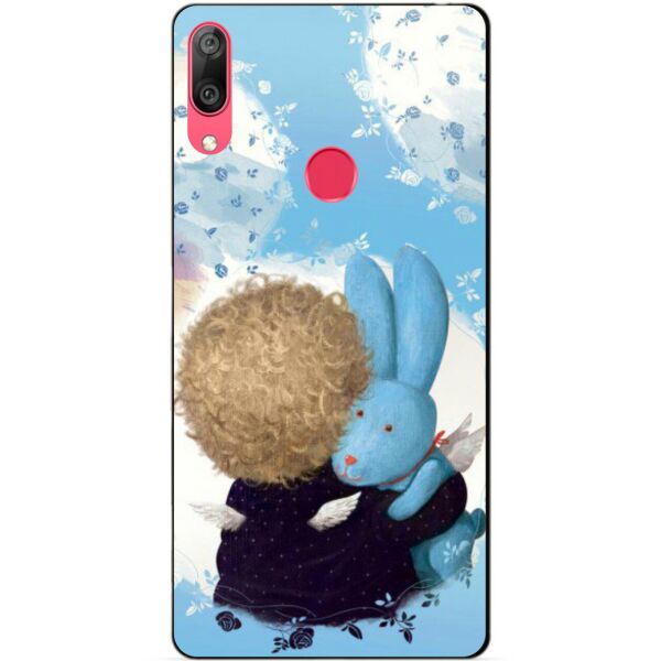 

Бампер силиконовый чехол Candy для Huawei Y7 2019 Любимый зайка