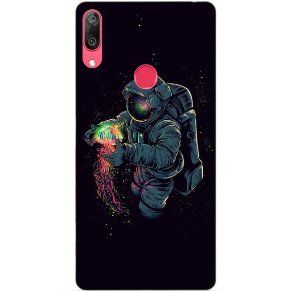 

Бампер силиконовый чехол Candy для Huawei Y7 2019 Медуза