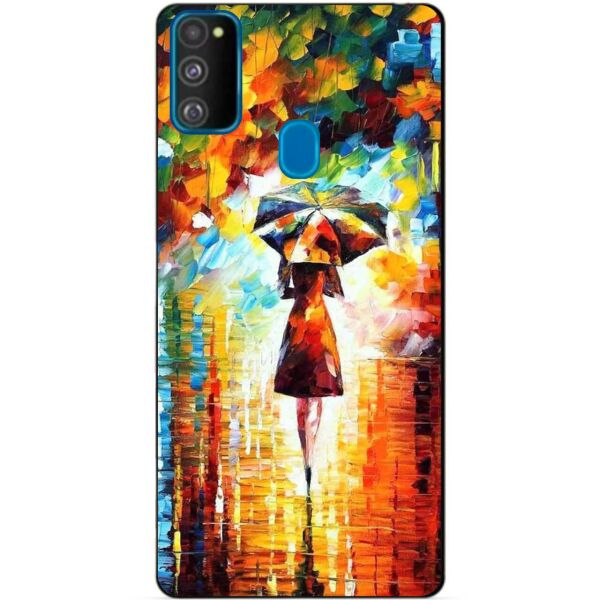 

Силиконовый бампер чехол Candy для Samsung M21 Galaxy M215f с рисунком Прогулка