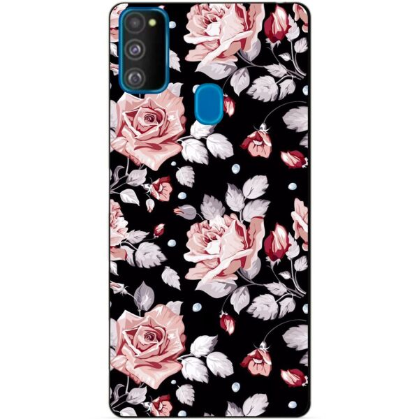 

Силиконовый бампер чехол Candy для Samsung M21 Galaxy M215f с рисунком Розы
