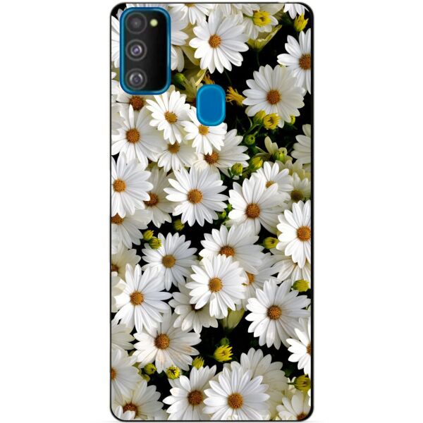 

Силиконовый бампер чехол Candy для Samsung M21 Galaxy M215f с рисунком Ромашки