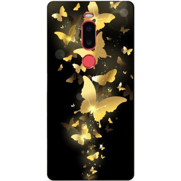 

Силиконовый чехол Candy для Meizu M8 Золотые бабочки