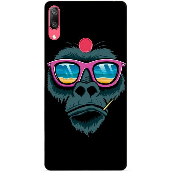 

Бампер силиконовый чехол Candy для Huawei Y7 2019 Обезьяна в очках