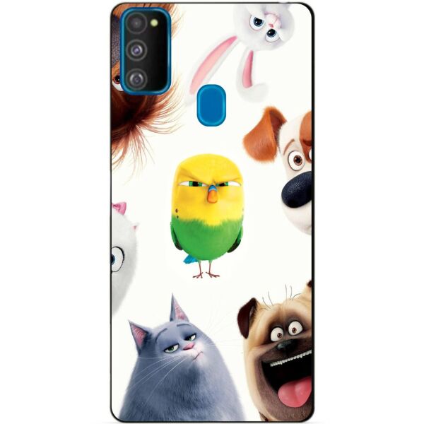 

Силиконовый бампер чехол Candy для Samsung M21 Galaxy M215f с рисунком Тайная жизнь домашних животных