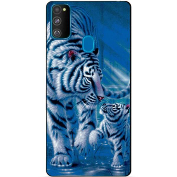 

Силиконовый бампер чехол Candy для Samsung M21 Galaxy M215f с рисунком Тигры
