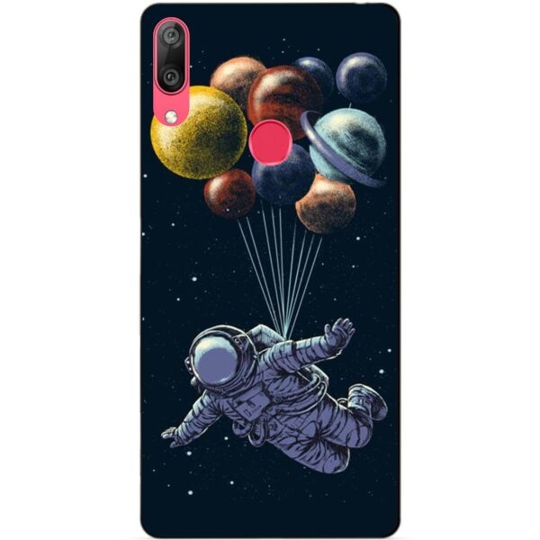 

Бампер силиконовый чехол Candy для Huawei Y7 2019 Планеты