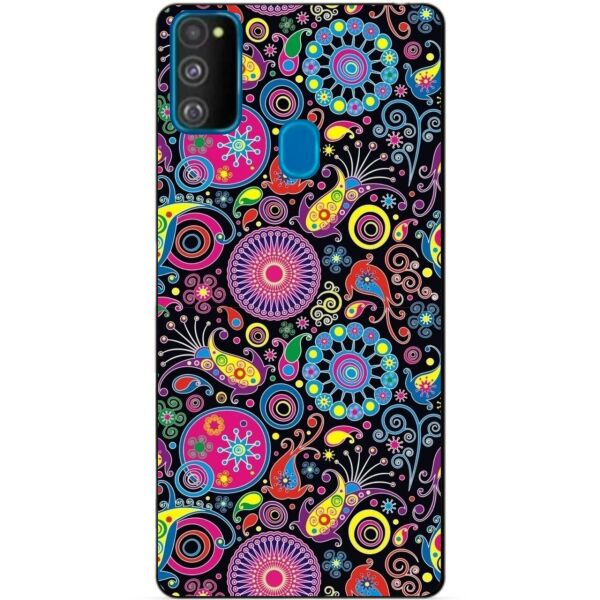 

Силиконовый бампер чехол Candy для Samsung M21 Galaxy M215f с рисунком Узоры