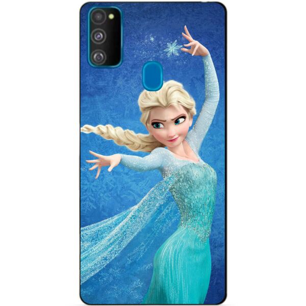 

Силиконовый бампер чехол Candy для Samsung M21 Galaxy M215f с рисунком Эльза