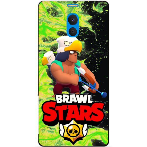 

Силиконовый бампер чехол Candy для Meizu M6 Note с героем Brawl Stars Бо
