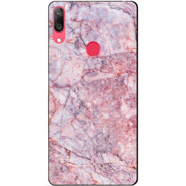 

Бампер силиконовый чехол Candy для Huawei Y7 2019 Розовый мрамор