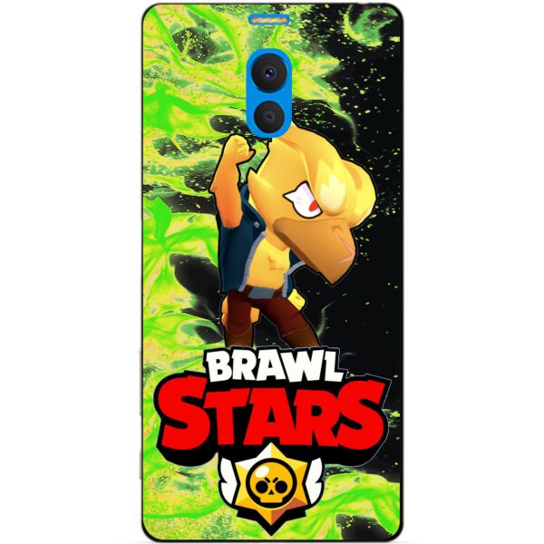 

Силиконовый бампер чехол Candy для Meizu M6 Note с героем Brawl Stars Ворон Феникс