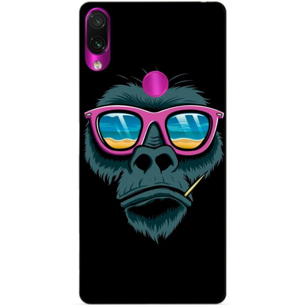 

Чехол силиконовый бампер Candy для Xiaomi Redmi Note 7 с рисунком Обезьяна в очках