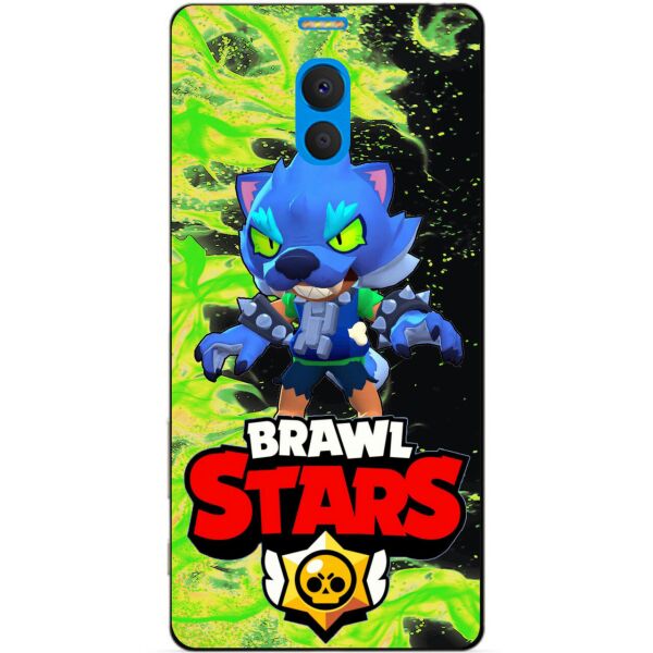 

Силиконовый бампер чехол Candy для Meizu M6 Note с героем Brawl Stars Леон оборотень