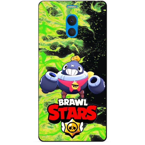 

Силиконовый бампер чехол Candy для Meizu M6 Note с героем Brawl Stars Тик